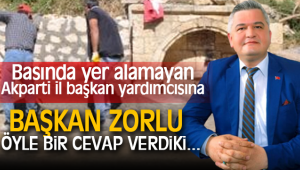 BAŞKAN ZORLU ÖYLE BİR CEVAP VERDİ Kİ...