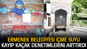 ERMENEK BELEDİYESİ İÇME SUYU KAYIP KAÇAK DENETİMLERİNİ ARTTIRDI