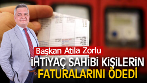 İHTİYAÇ SAHİBİ KİŞİLERİN FATURALARI ÖDENDİ