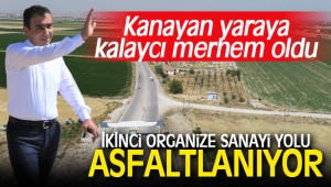 İKİNCİ ORGANİZE SANAYİ YOLU ASFALTLANIYOR