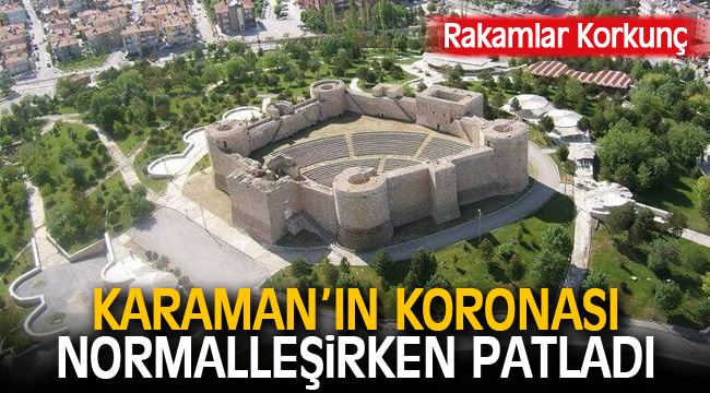 Karaman'ın koronası normalleşirken patladı