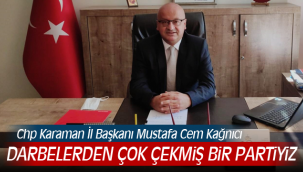 DARBELERDEN ÇOK ÇEKMİŞ BİR PARTİYİZ