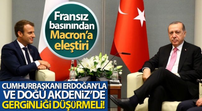 Fransız L'Opinion gazetesi: 'Macron, Erdoğan'la ve Doğu Akdeniz'de gerginliği düşürmeli'