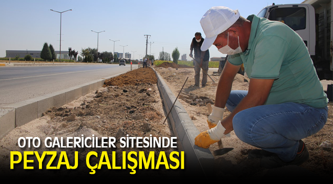 OTO GALERİCİLER SİTESİNDE PEYZAJ ÇALIŞMASI