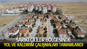 SARIKEÇİLİLER BÖLGESİNDE YOL VE KALDIRIM ÇALIŞMALARI TAMAMLANDI
