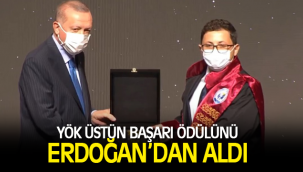 KMÜ ÖĞRETİM ÜYESİNE CUMHURBAŞKANI ERDOĞAN'DAN YÖK ÜSTÜN BAŞARI ÖDÜLÜ