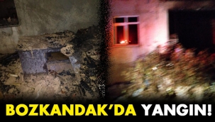 BOZKANDAK KÖYÜ'NDE YANGIN