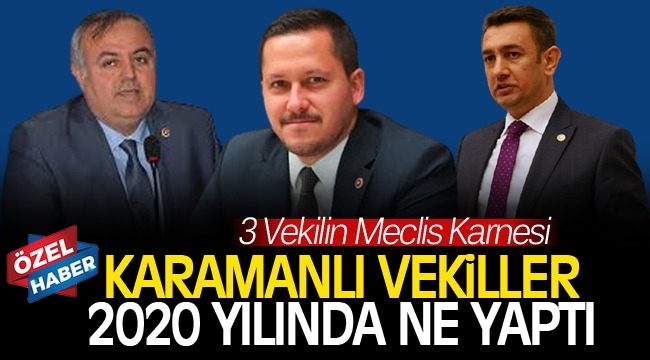 KARAMANLI VEKİLLER 2020 YILINDA NELER YAPTILAR?