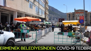 Ermenek Belediyesinden Koronavirüs tedbiri alındı.
