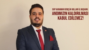 CHP GENÇLİK KOLLARINDAN ANDIMIZ İLE İLGİLİ AÇIKLAMA