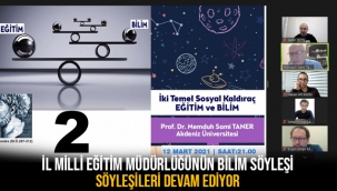 İl Milli Eğitim Müdürlüğünün Bilim Söyleşileri Devam Ediyor