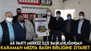 AK Parti'den Karaman Medya Basın Birliğine ziyaret