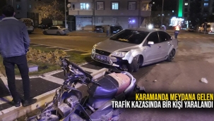 Karamanda meydana gelen trafik kazasında bir kişi yaralandı