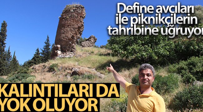 Manisa Kalesi'nin kalıntıları da yok oluyor