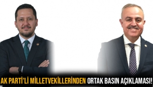 AK PARTİ MİLLETVEKİLLERİNDEN ORTAK BASIN AÇIKLAMASI!