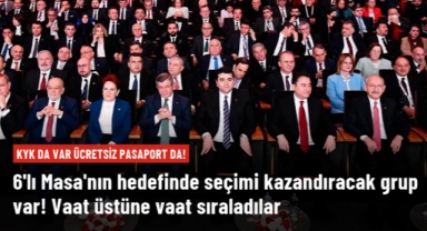 6'lı Masa'nın hedefinde seçimi kazandıracak grup var! Gençler için vaat üstüne vaat sıraladılar