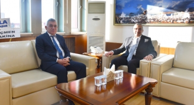 EMNİYET MÜDÜRÜ AYHAN TAŞ''TAN REKTÖR GAVGALI'YA ZİYARET