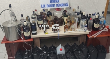 Ermenek ilçe Emniyeti sahte alkol'e geçit vermiyor