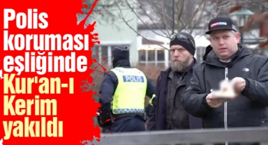 İsveç'te polis koruması eşliğinde Kur'an-ı Kerim yakıldı