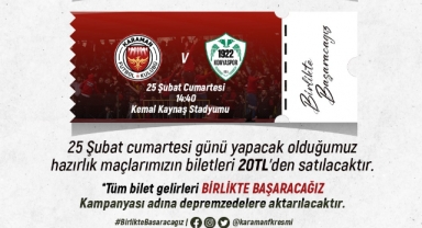 TARAFLARLARIMIZIN MÜSABAKAYA YOĞUN İLGİSİ SEBEBİYLE YARINKİ MÜCADELEMİZİN BİLETLERİ DEPREMZEDELERE BAĞIŞLANACAK 