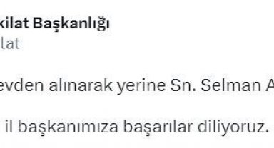 AK Parti'den Ordu İl Başkanlığına yeni atama