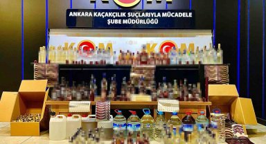 Ankara'da kaçak alkol imalatı ve satışı yapan eğlence mekanlarına operasyon: 3 gözaltı