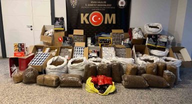 Binlerce kaçak sigara ele geçirildi