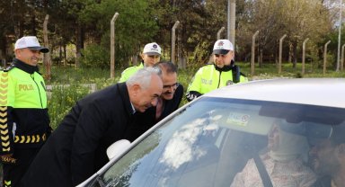İçişleri Bakan Yardımcısı Ersoy, Çankırı'da trafik denetimine katıldı