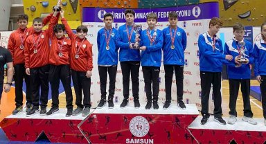 Karatay'ın trampolin cimnastik takımı 1. oldu