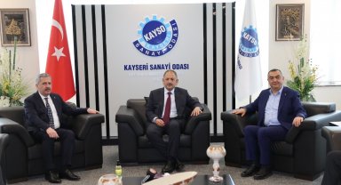 Özhaseki ve Gürcan'dan KAYSO ile KESOB'a ziyaret