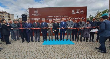 Restore edilen Nasreddin Hoca Türbesi ile Hasan Paşa İmaret Camii'nin açılışı yapıldı