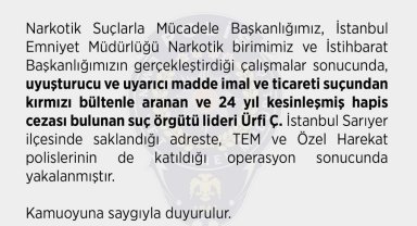 Uyuşturucu ticaretinden kırmızı bültenle aranıyordu, İstanbul'da yakalandı