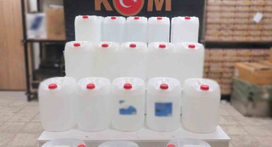 600 litre etil alkol ele geçirildi