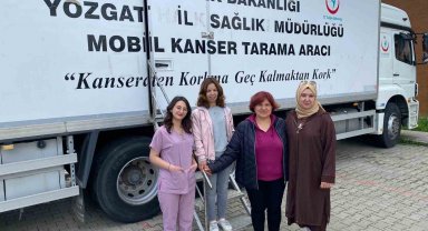 Akdağmadeni'nde kadınlara yönelik kanser taraması sürüyor