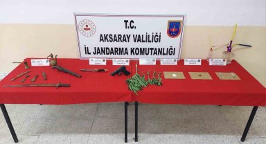 Aksaray jandarmasından uyuşturucu tacirlerine darbe: 2 tutuklama