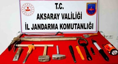 Aksaray'da definecilere jandarma baskını: 3 gözaltı