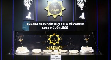 Ankara'da 15 kiloyu aşkın eroin ele geçirildi
