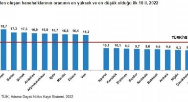 Eskişehir geniş aileden oluşan hanehalklarının oranın en düşük olduğu il oldu