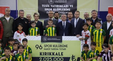 Kırıkkale'de spor kulüplerine 2 milyon 25 bin liralık nakdi destek