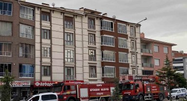 Konya'da baca yangını büyümeden söndürüldü