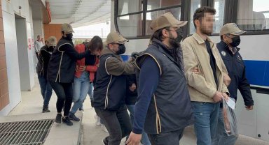 Milletvekili adaylarının da içinde bulunduğu 10 terör şüphelisi adliyeye sevk edildi