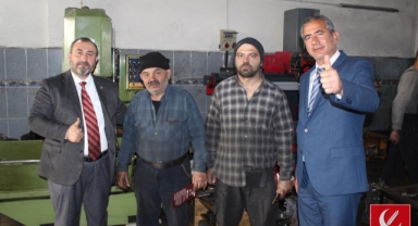 Mücahit Taşkıran Yeni Sanayi Sitesine Çıkarma Yaptı;