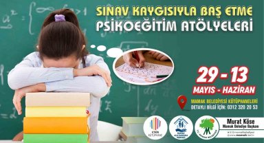 Sınav kaygısı çeken öğrencilere Mamak Belediyesi'nden destek