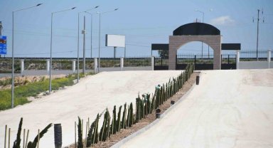 Aksaray'da yeni şehir mezarlığı ve külliyede ağaçlandırma çalışması