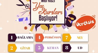 Güzel Sanatlar Merkezi Yaz kurs kayıtları başladı