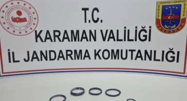  Karaman’da jandarmadan tarihi eser operasyonu 