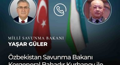 Milli Savunma Bakanı Güler Özbek mevkidaşı ile görüştü