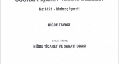 'Niğde Tavası' coğrafi işaret aldı