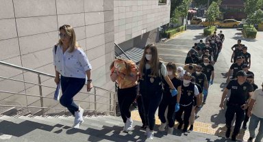 7 ilde gerçekleşen fuhuş operasyonunda yakalanan 14 şüpheli tutuklandı