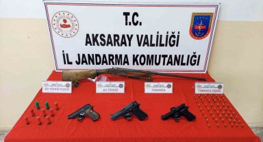Aksaray jandarmadan silah ticareti operasyonu
